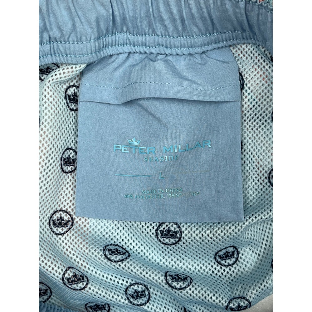 Peter Millar EUC Swim Trunks Men's L Peach Flamingo Print Seaside Board Shorts - Picture 4 of 4